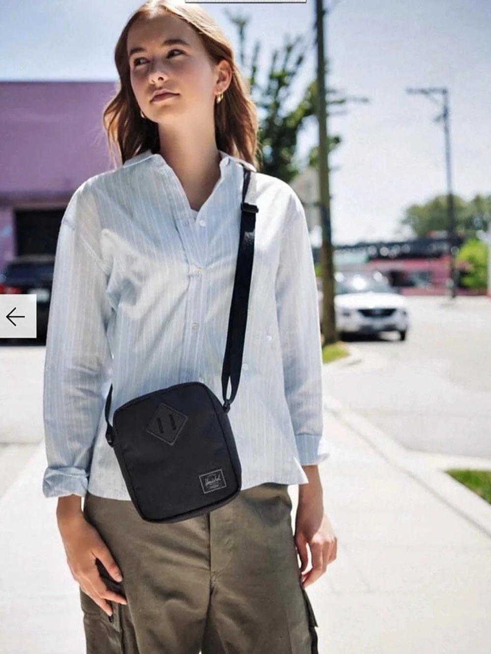 Herscel Floral Crossbody Bag in Blue